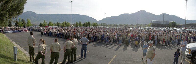 Large crowd of Scouts